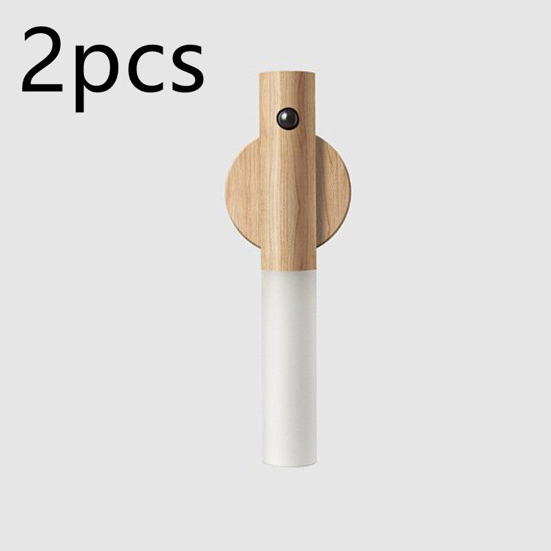 Wood Design LED Night Light – Motion Sensor, USB, Magnetic Mount