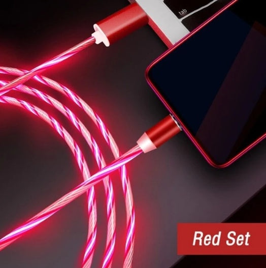 Magnetic Flowing Light Data Cable – iPhone & Android
