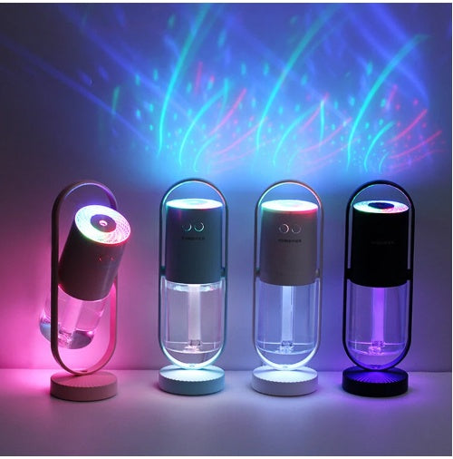 Magic Shadow USB Air Humidifier – Ultrasonic Mist with Night Light & Mini Purifier