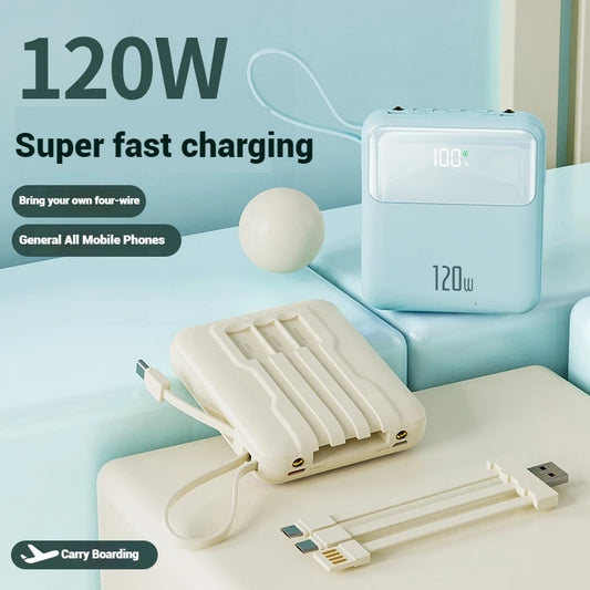 Mini 10000mAh Portable Power Bank – Fast Charging 22.5W, Type-C, OEM Logo