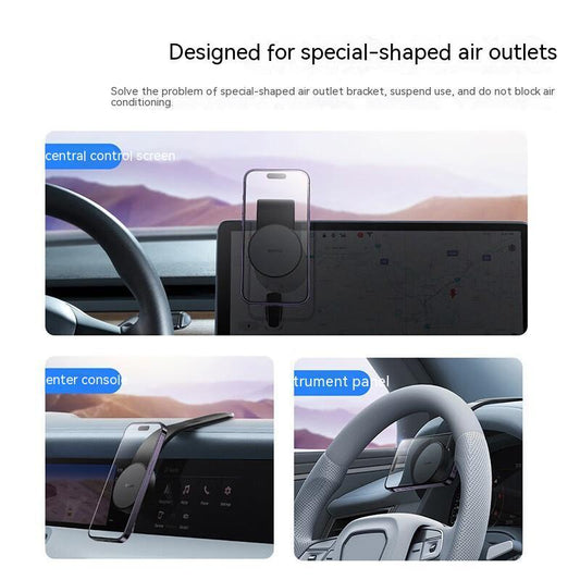 Universal Magnetic Car Phone Holder with 15W Charging
