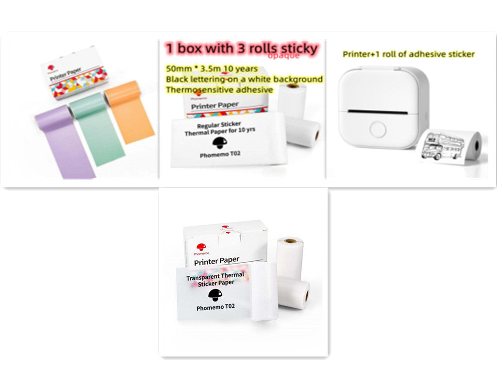 Mini Bluetooth Thermal Printer – Labels, Photos & Notes Anywhere