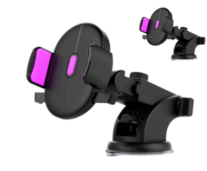 Telescopic Car Phone Holder with Long Arm & Dashboard Suction Mount
