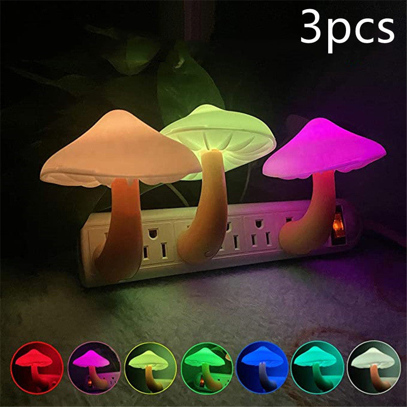 LED Mushroom Night Light with Sensor