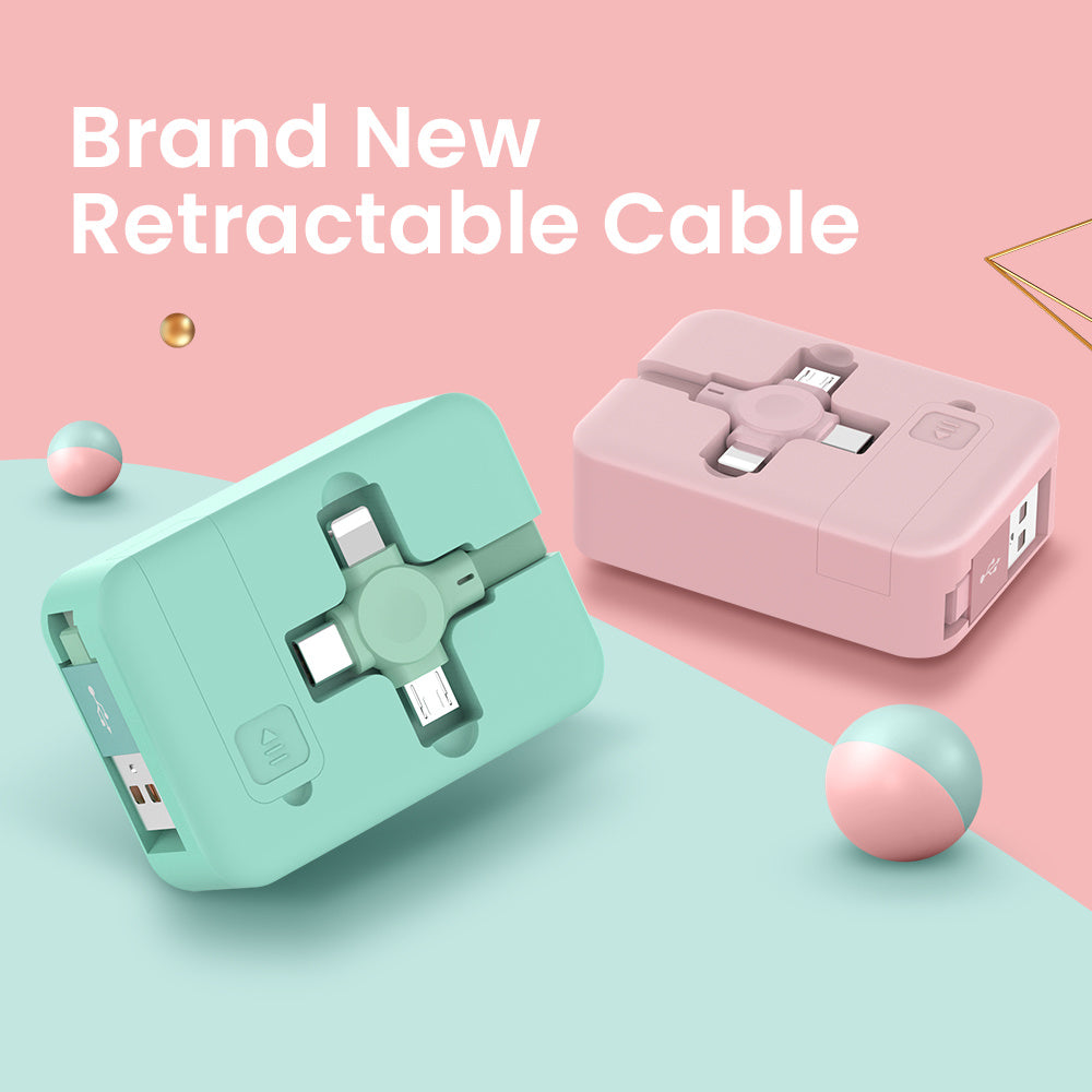 Macaron Style Multi-USB Cable – Type-C, Micro, iPhone