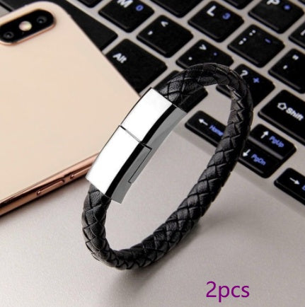 Portable Bracelet Charging & Data Cable for iPhone & Phones