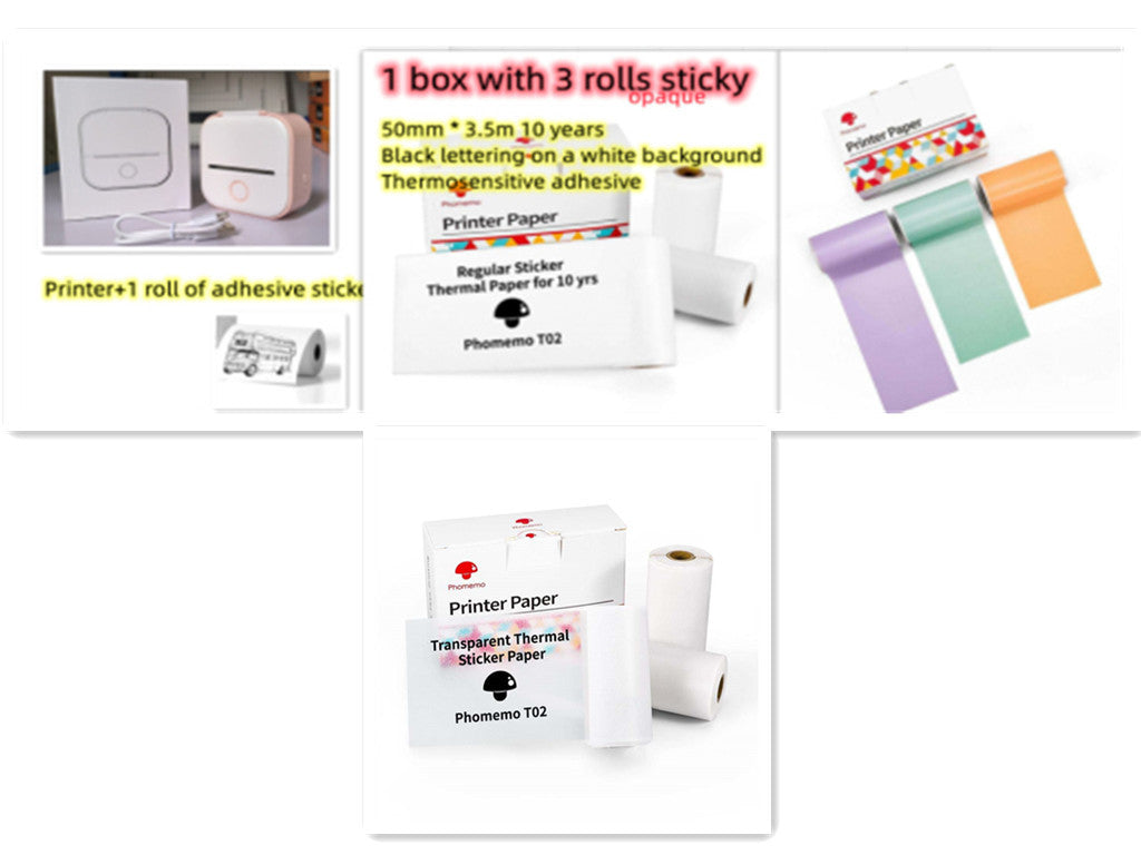 Mini Bluetooth Thermal Printer – Labels, Photos & Notes Anywhere