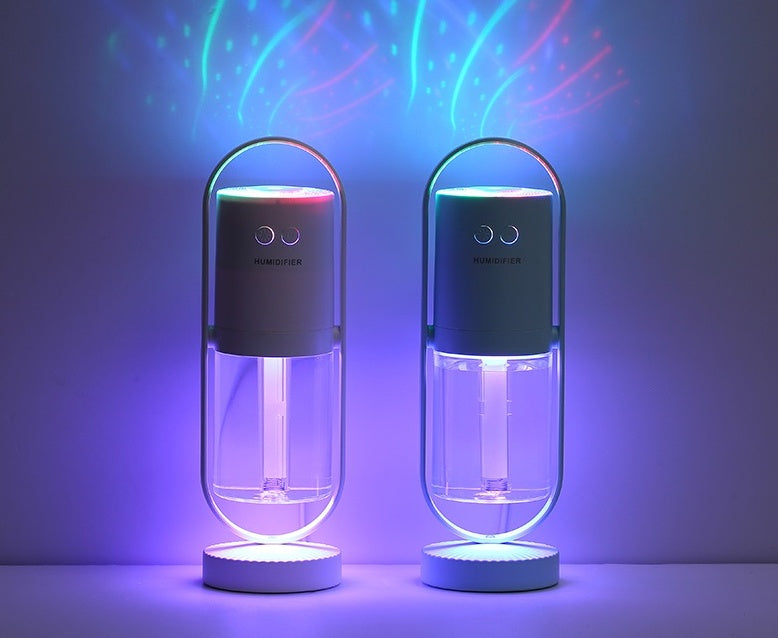 Magic Shadow USB Air Humidifier – Ultrasonic Mist with Night Light & Mini Purifier