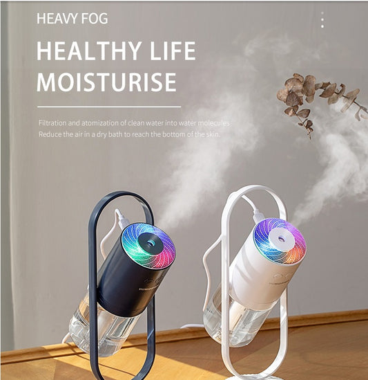 Magic Shadow USB Air Humidifier – Ultrasonic Mist with Night Light & Mini Purifier