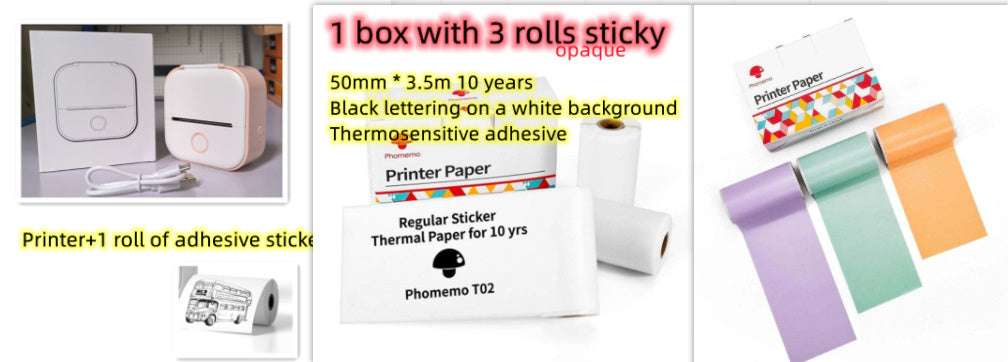 Mini Bluetooth Thermal Printer – Labels, Photos & Notes Anywhere