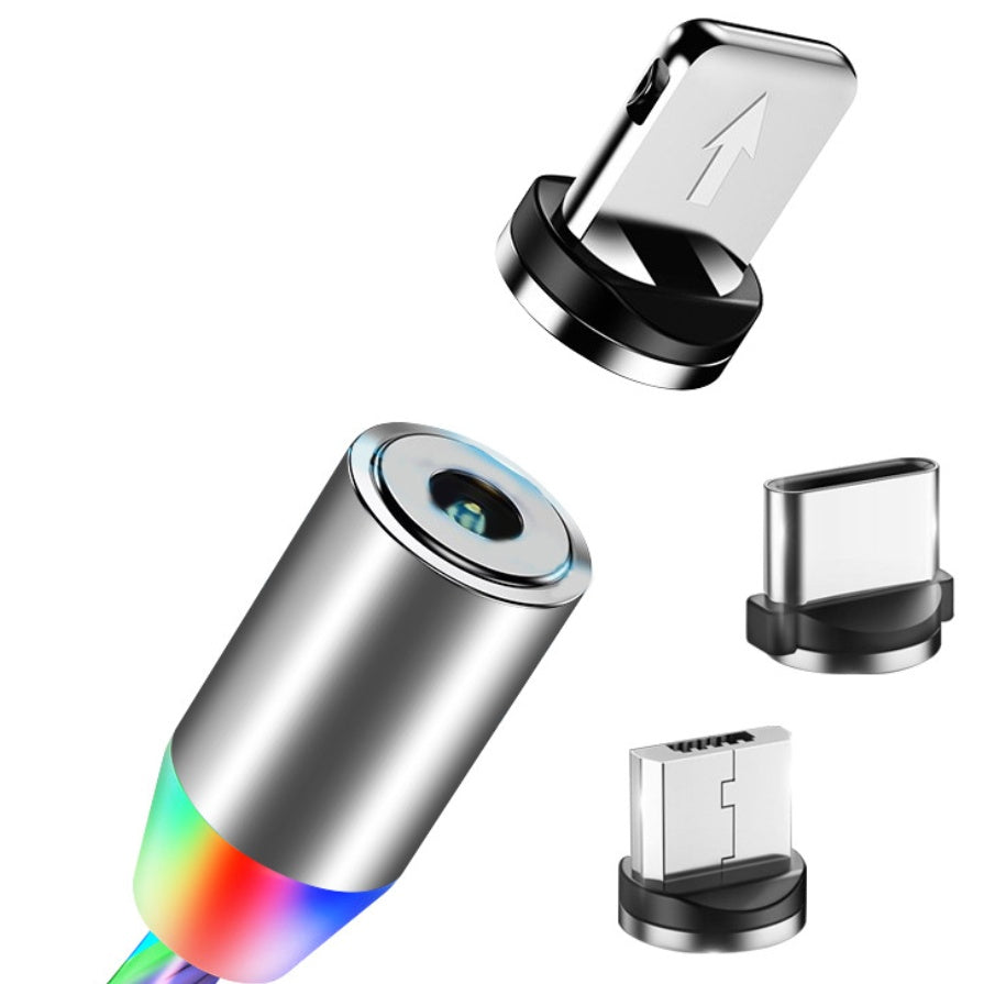Magnetic Flowing Light Data Cable – iPhone & Android
