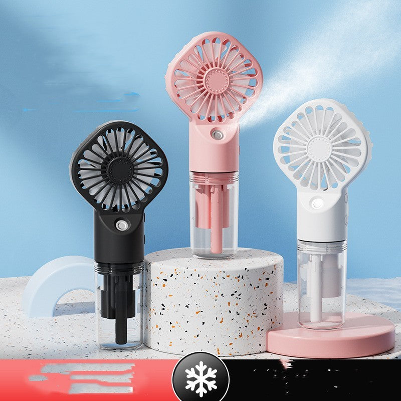 Mini Cooling Fan with Humidification & USB Rechargeable