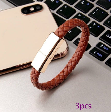 Portable Bracelet Charging & Data Cable for iPhone & Phones