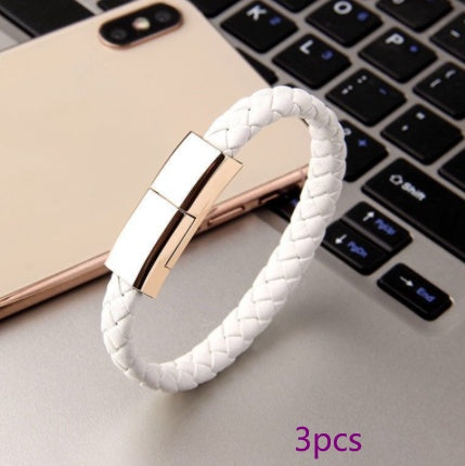 Portable Bracelet Charging & Data Cable for iPhone & Phones