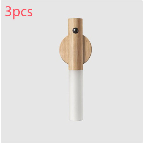 Wood Design LED Night Light – Motion Sensor, USB, Magnetic Mount