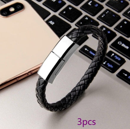 Portable Bracelet Charging & Data Cable for iPhone & Phones