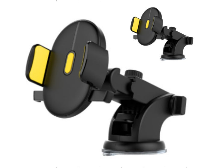 Telescopic Car Phone Holder with Long Arm & Dashboard Suction Mount