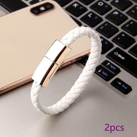 Portable Bracelet Charging & Data Cable for iPhone & Phones