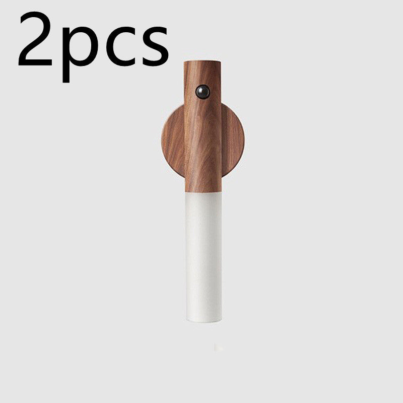 Wood Design LED Night Light – Motion Sensor, USB, Magnetic Mount
