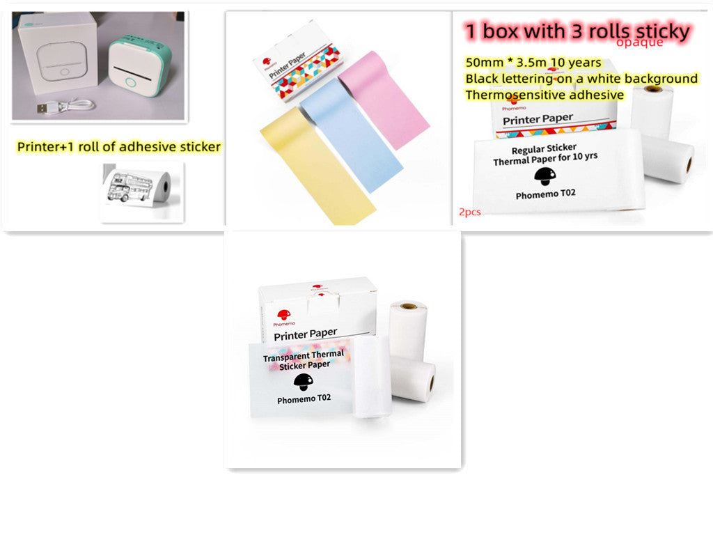 Mini Bluetooth Thermal Printer – Labels, Photos & Notes Anywhere