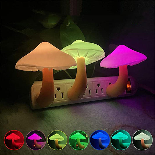 LED Mushroom Night Light with Sensor