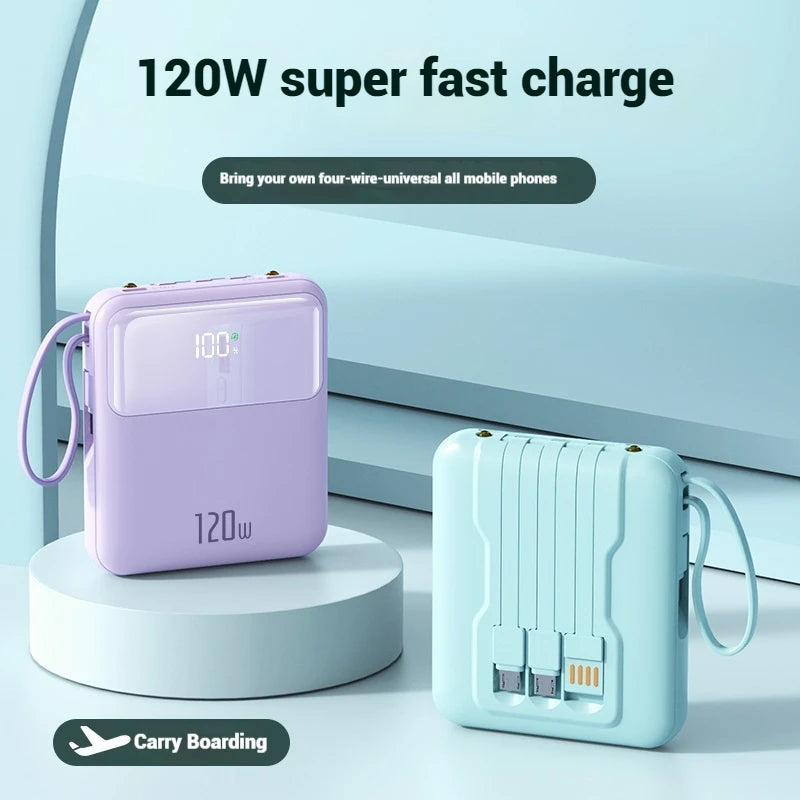 Mini 10000mAh Portable Power Bank – Fast Charging 22.5W, Type-C, OEM Logo