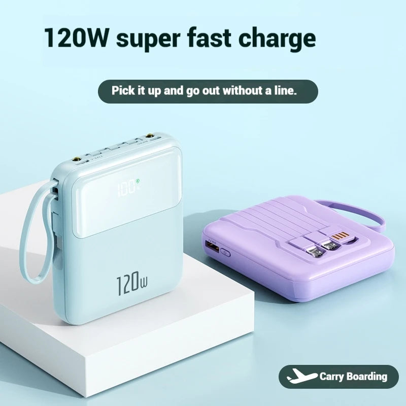Mini 10000mAh Portable Power Bank – Fast Charging 22.5W, Type-C, OEM Logo