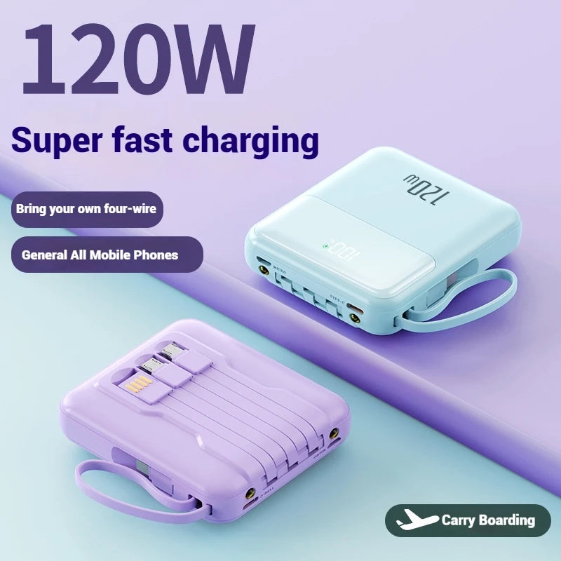 Mini 10000mAh Portable Power Bank – Fast Charging 22.5W, Type-C, OEM Logo