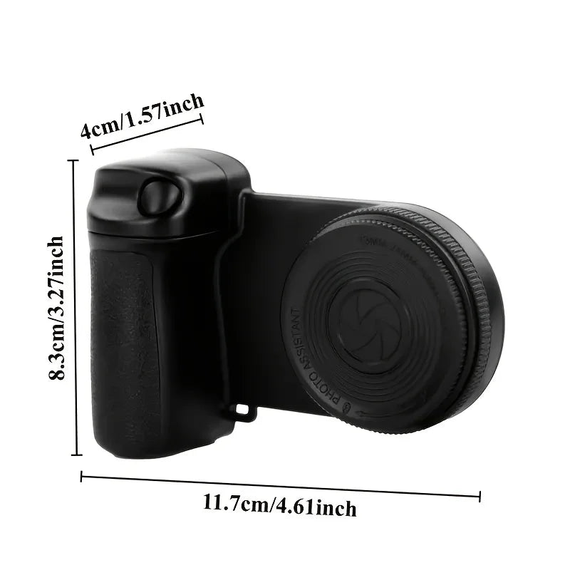Magnetic Selfie Grip with Bluetooth Remote & Fill Light