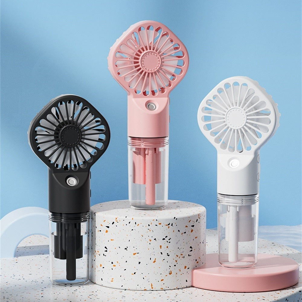 Mini Cooling Fan with Humidification & USB Rechargeable