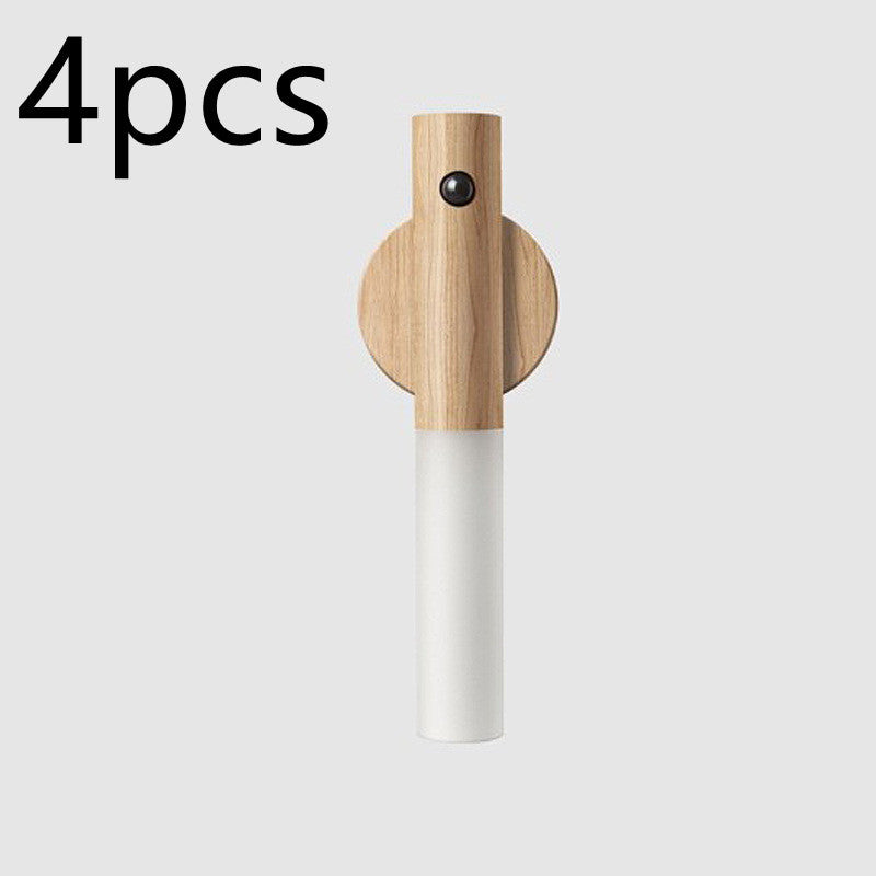 Wood Design LED Night Light – Motion Sensor, USB, Magnetic Mount