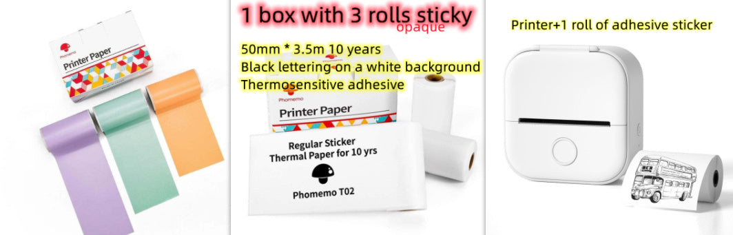 Mini Bluetooth Thermal Printer – Labels, Photos & Notes Anywhere